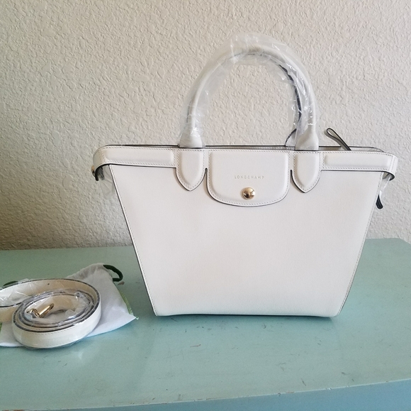 Longchamp Heritage Cream Satchel Bag - Picture 2 of 16